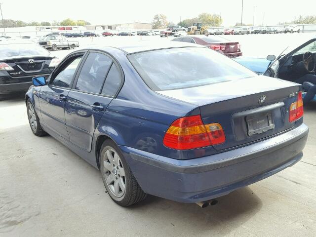 WBAET37493NJ35439 - 2003 BMW 325 I BLUE photo 3