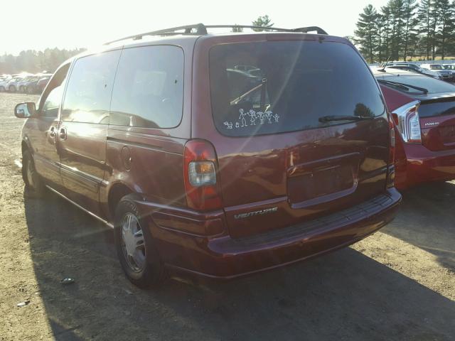 1GNDX13E72D123162 - 2002 CHEVROLET VENTURE LU RED photo 3