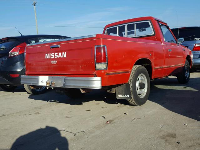 1N6ND01S9GC357693 - 1986 NISSAN 720 RED photo 4