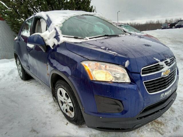 3GNCJKEB8EL226675 - 2014 CHEVROLET TRAX LS BLUE photo 1