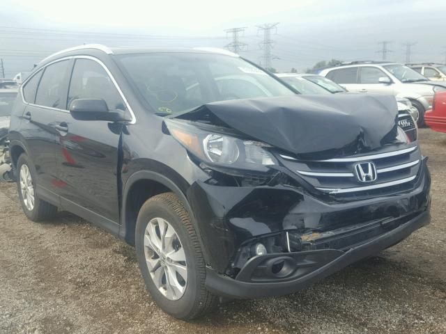 2HKRM4H7XDH618259 - 2013 HONDA CR-V EXL BLACK photo 1