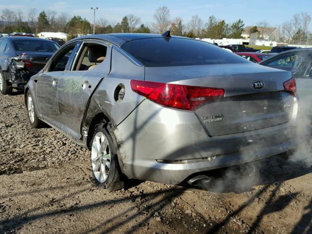 5XXGN4A75DG146966 - 2013 KIA OPTIMA EX SILVER photo 3