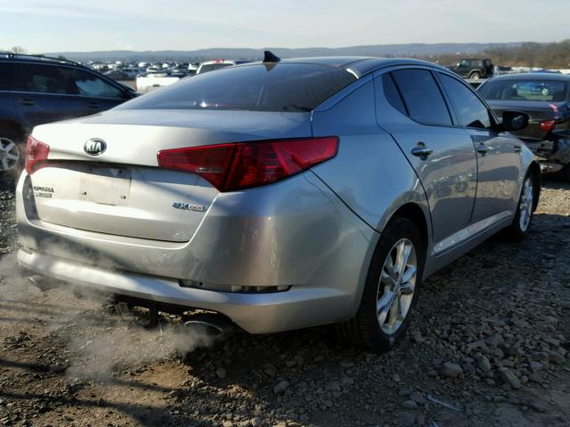 5XXGN4A75DG146966 - 2013 KIA OPTIMA EX SILVER photo 4