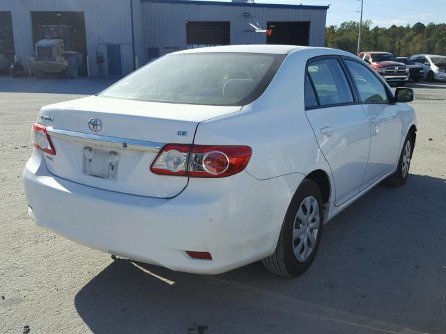 2T1BU4EE7BC737715 - 2011 TOYOTA COROLLA BA WHITE photo 4