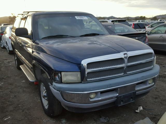 3B7HC13Z41G232222 - 2001 DODGE RAM 1500 BLUE photo 1