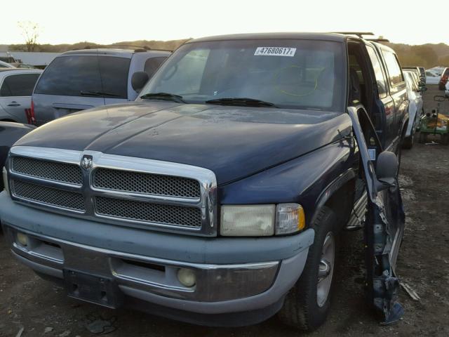 3B7HC13Z41G232222 - 2001 DODGE RAM 1500 BLUE photo 2