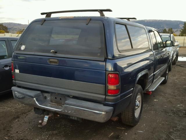 3B7HC13Z41G232222 - 2001 DODGE RAM 1500 BLUE photo 4