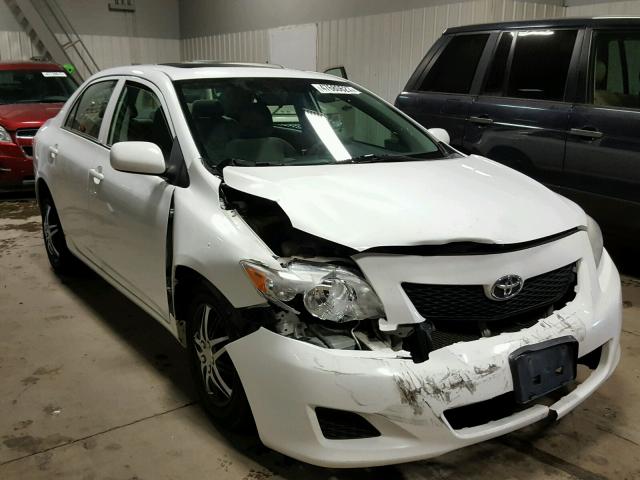 1NXBU40E29Z133358 - 2009 TOYOTA COROLLA BA WHITE photo 1