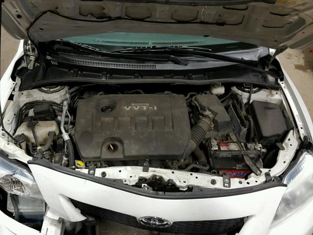 1NXBU40E29Z133358 - 2009 TOYOTA COROLLA BA WHITE photo 7