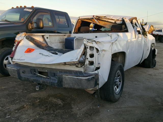 2GCEC19C281266751 - 2008 CHEVROLET SILVERADO WHITE photo 4