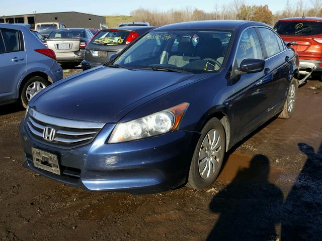 1HGCP2F31BA102444 - 2011 HONDA ACCORD LX BLUE photo 2