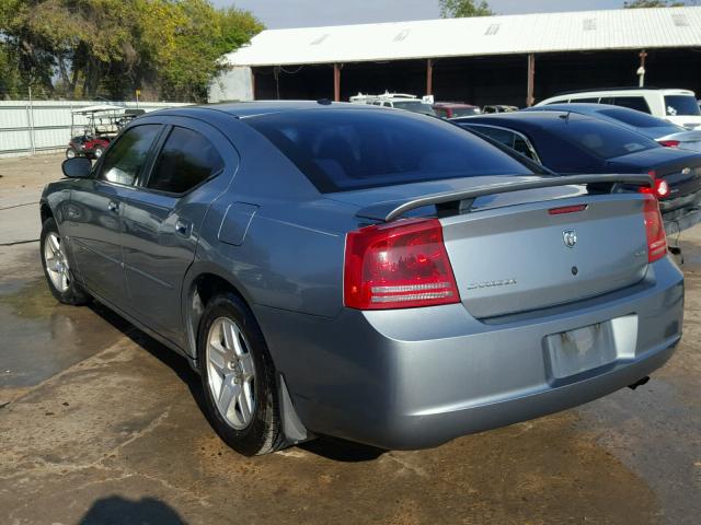 2B3KA43G76H401203 - 2006 DODGE CHARGER SE GRAY photo 3