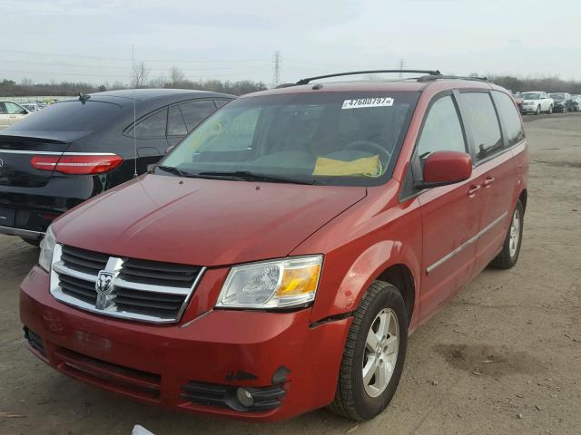 2D8HN54P28R113413 - 2008 DODGE GRAND CARA RED photo 2