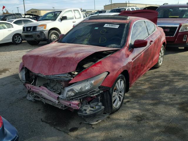 1HGCS1B86AA004132 - 2010 HONDA ACCORD EXL RED photo 2