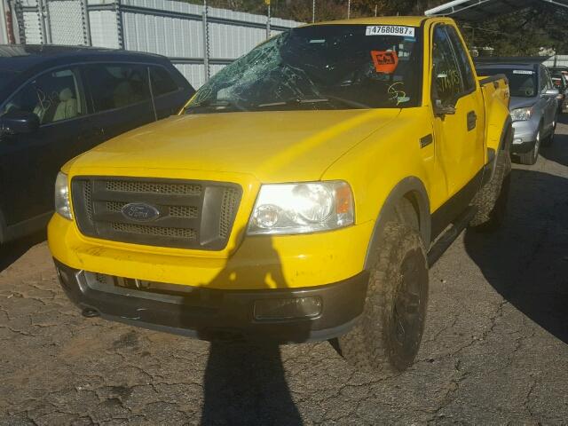 1FTRF045X4KB71618 - 2004 FORD F150 YELLOW photo 2