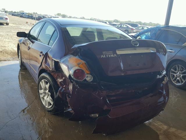 1N4AL2AP8CC164981 - 2012 NISSAN ALTIMA BAS MAROON photo 3