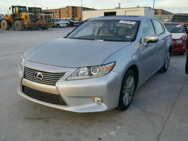 JTHBK1GG0E2136697 - 2014 LEXUS ES 350 SILVER photo 2