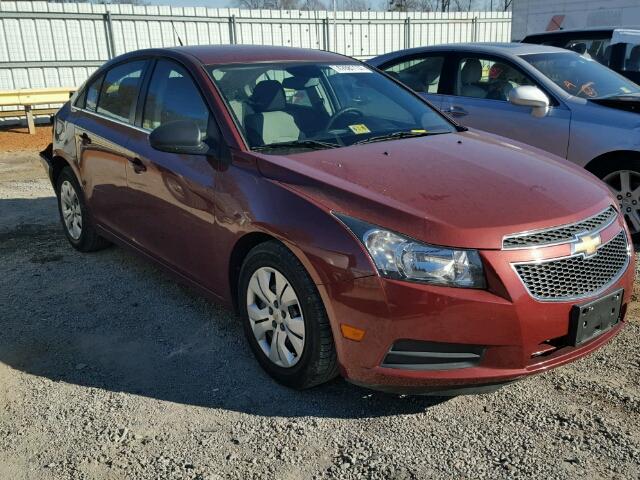 1G1PC5SH8C7395913 - 2012 CHEVROLET CRUZE LS BURGUNDY photo 1