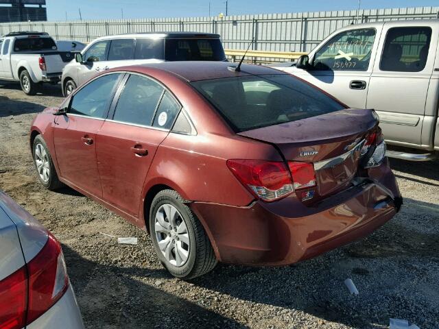 1G1PC5SH8C7395913 - 2012 CHEVROLET CRUZE LS BURGUNDY photo 3