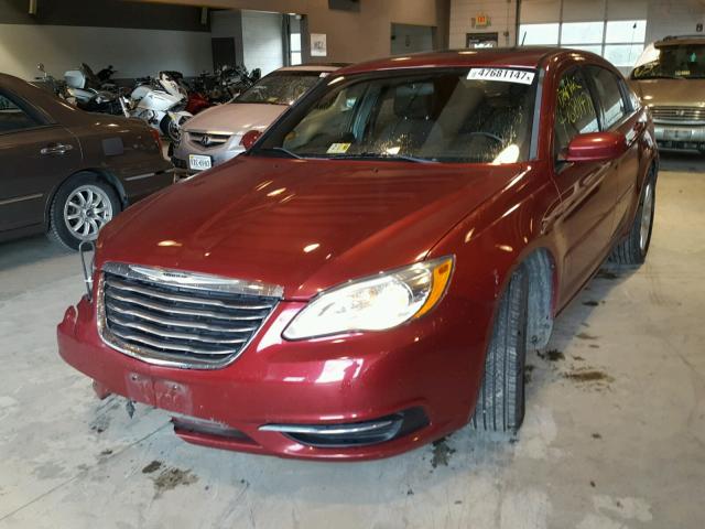 1C3BC1FG0BN552828 - 2011 CHRYSLER 200 TOURIN BURGUNDY photo 2