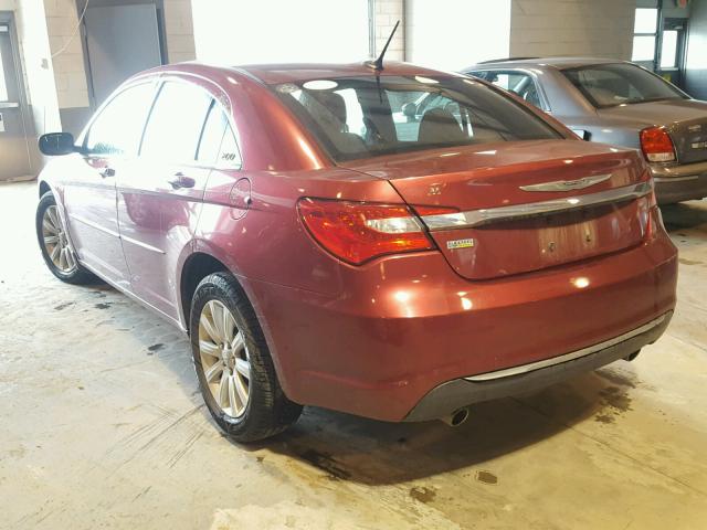 1C3BC1FG0BN552828 - 2011 CHRYSLER 200 TOURIN BURGUNDY photo 3