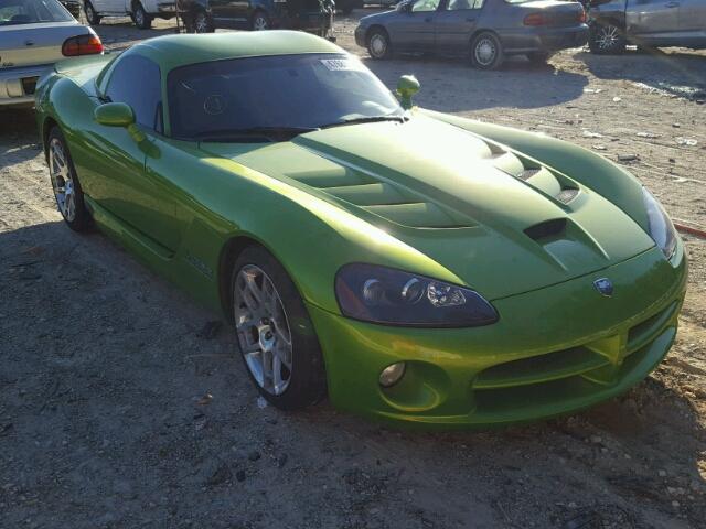 1B3JZ69Z68V200363 - 2008 DODGE VIPER SRT- GREEN photo 1