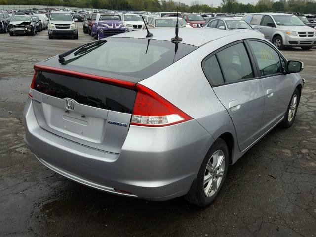 JHMZE2H79BS003815 - 2011 HONDA INSIGHT EX SILVER photo 4