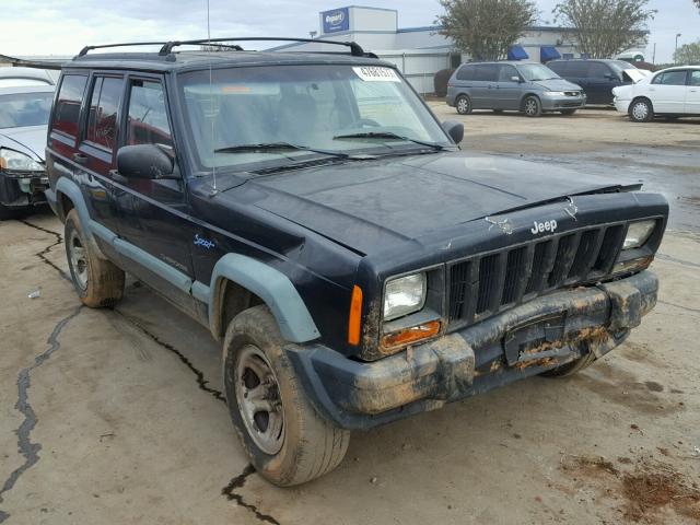 1J4FJ68S4WL262153 - 1998 JEEP CHEROKEE S BLACK photo 1