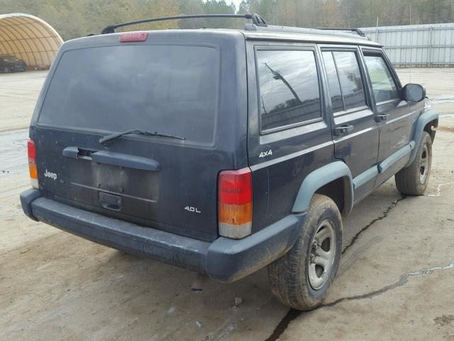 1J4FJ68S4WL262153 - 1998 JEEP CHEROKEE S BLACK photo 4