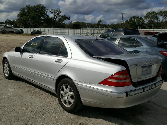 WDBNG75J81A176770 - 2001 MERCEDES-BENZ S 500 SILVER photo 3