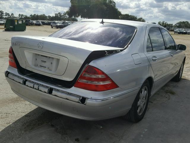 WDBNG75J81A176770 - 2001 MERCEDES-BENZ S 500 SILVER photo 4