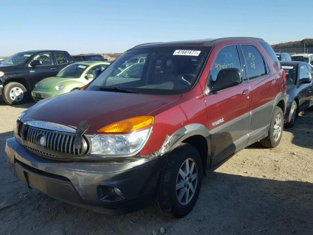 3G5DA03E02S518151 - 2002 BUICK RENDEZVOUS BURGUNDY photo 2