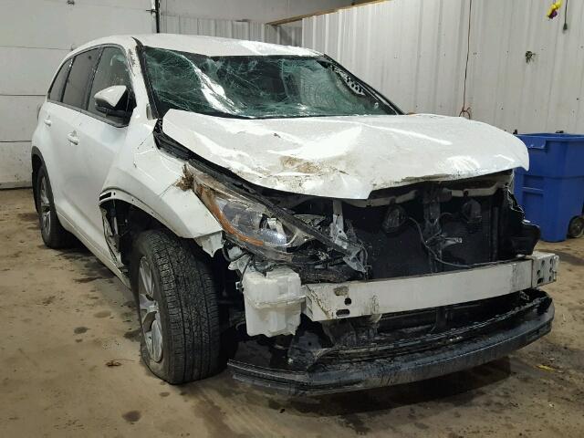 5TDBKRFH8FS215345 - 2015 TOYOTA HIGHLANDER WHITE photo 1