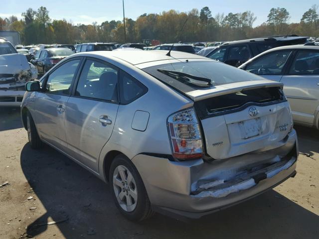 JTDKB20U083384793 - 2008 TOYOTA PRIUS SILVER photo 3