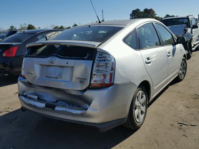 JTDKB20U083384793 - 2008 TOYOTA PRIUS SILVER photo 4