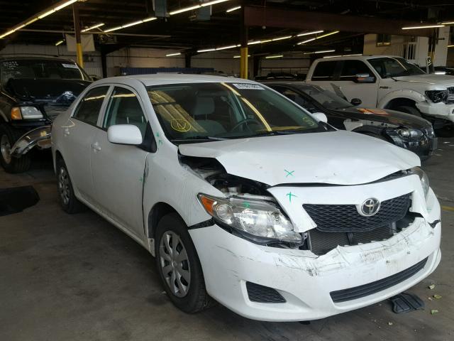 2T1BU4EE5AC439260 - 2010 TOYOTA COROLLA BA WHITE photo 1