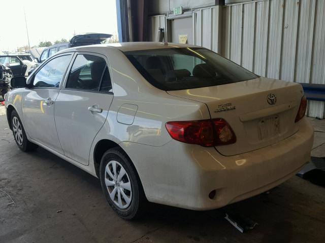 2T1BU4EE5AC439260 - 2010 TOYOTA COROLLA BA WHITE photo 3