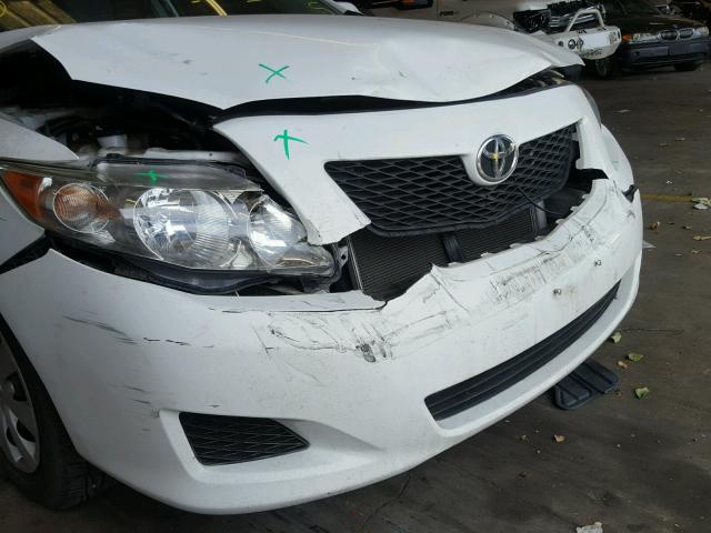 2T1BU4EE5AC439260 - 2010 TOYOTA COROLLA BA WHITE photo 9