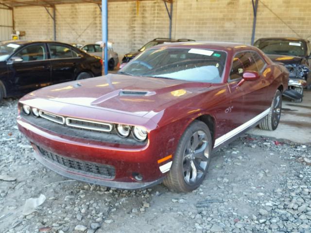 2C3CDZAG1HH611054 - 2017 DODGE CHALLENGER BURGUNDY photo 2