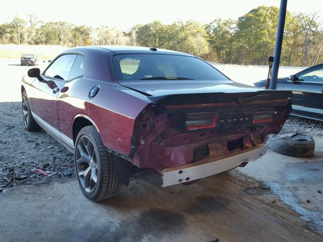 2C3CDZAG1HH611054 - 2017 DODGE CHALLENGER BURGUNDY photo 3