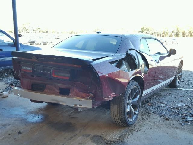 2C3CDZAG1HH611054 - 2017 DODGE CHALLENGER BURGUNDY photo 4