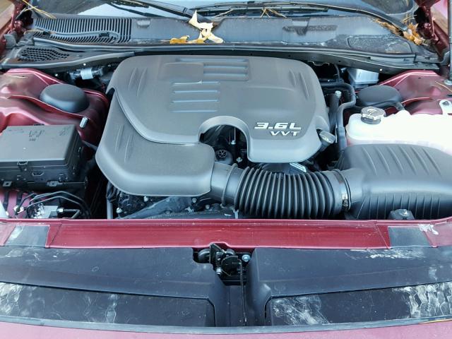 2C3CDZAG1HH611054 - 2017 DODGE CHALLENGER BURGUNDY photo 7