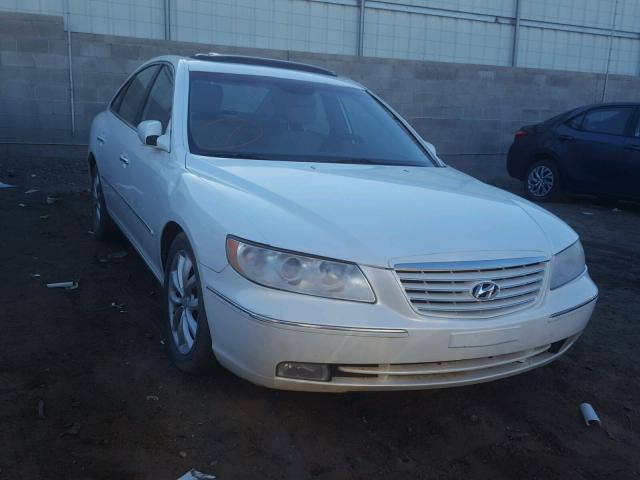 KMHFC46F77A140888 - 2007 HYUNDAI AZERA SE WHITE photo 1