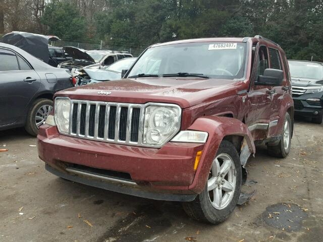 1J8GN58K18W147335 - 2008 JEEP LIBERTY LI BURGUNDY photo 2