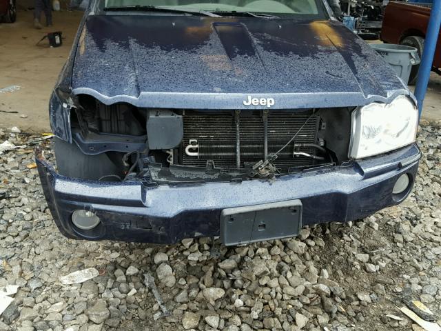 1J4HR58N26C185739 - 2006 JEEP GRAND CHER BLUE photo 9