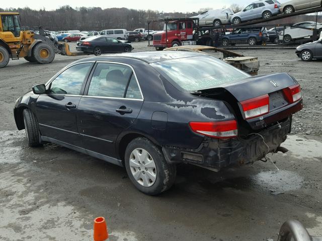 1HGCM56334A142229 - 2004 HONDA ACCORD LX BLACK photo 3