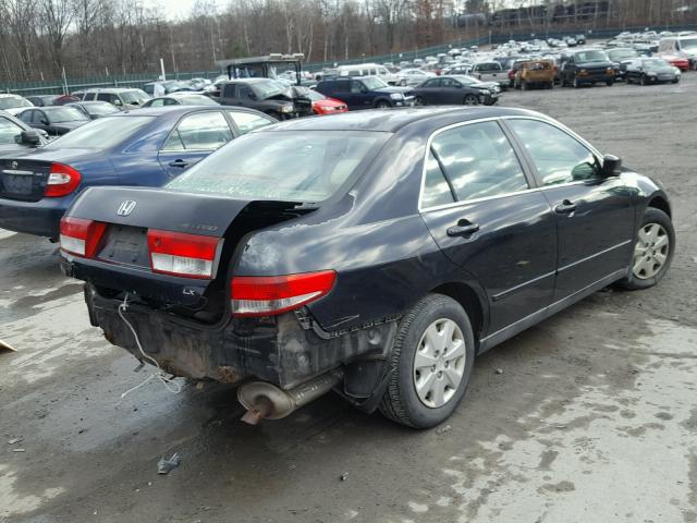 1HGCM56334A142229 - 2004 HONDA ACCORD LX BLACK photo 4