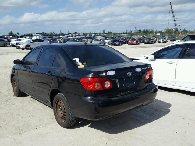 1NXBR32E68Z022867 - 2008 TOYOTA COROLLA CE BLACK photo 3