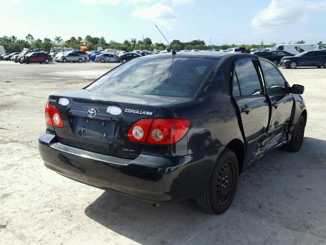 1NXBR32E68Z022867 - 2008 TOYOTA COROLLA CE BLACK photo 4