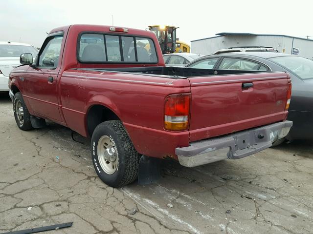 1FTCR10A7TUA37027 - 1996 FORD RANGER BURGUNDY photo 3